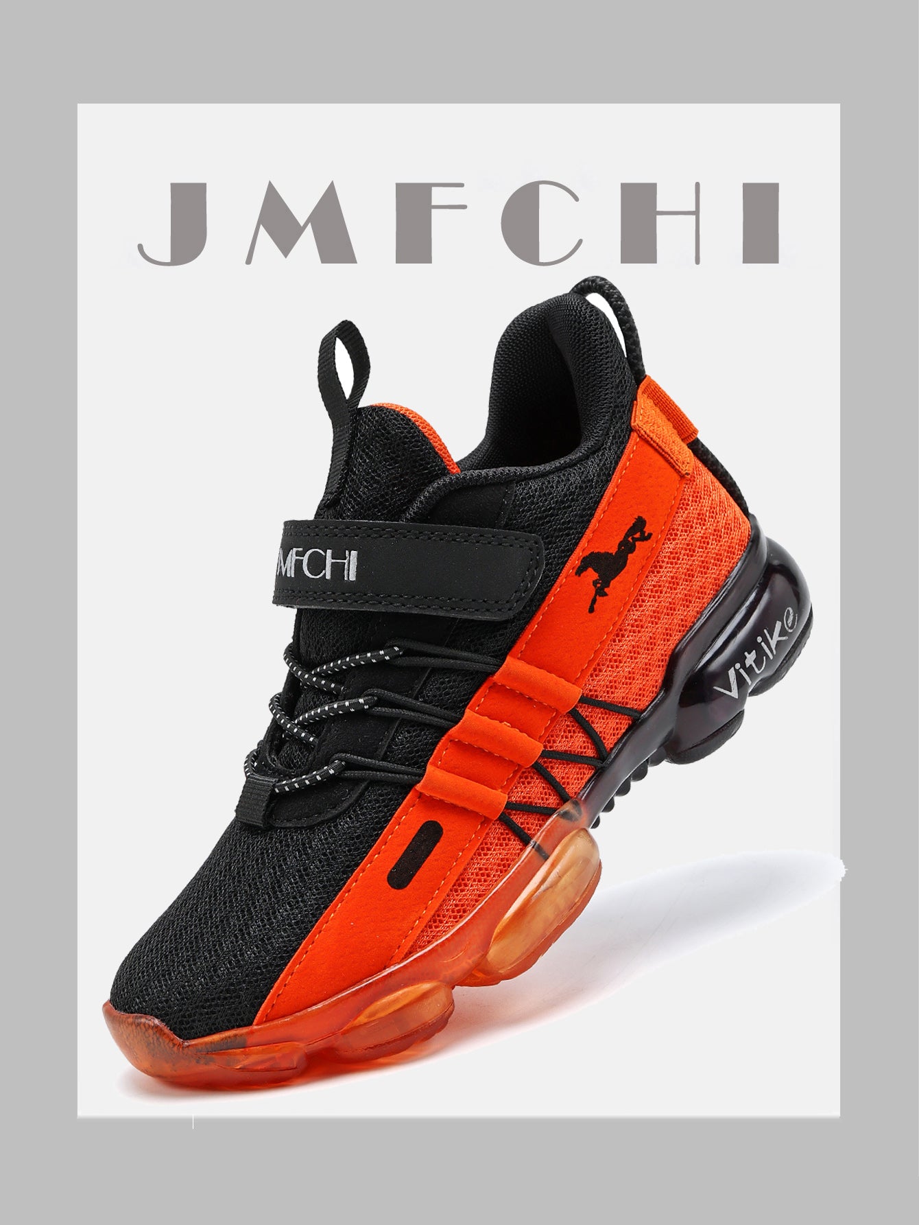 FANGFIUP Children's shoes Spring and autumn 2023 New primary school net face children's shoes air cushion breathable net face children's shoes