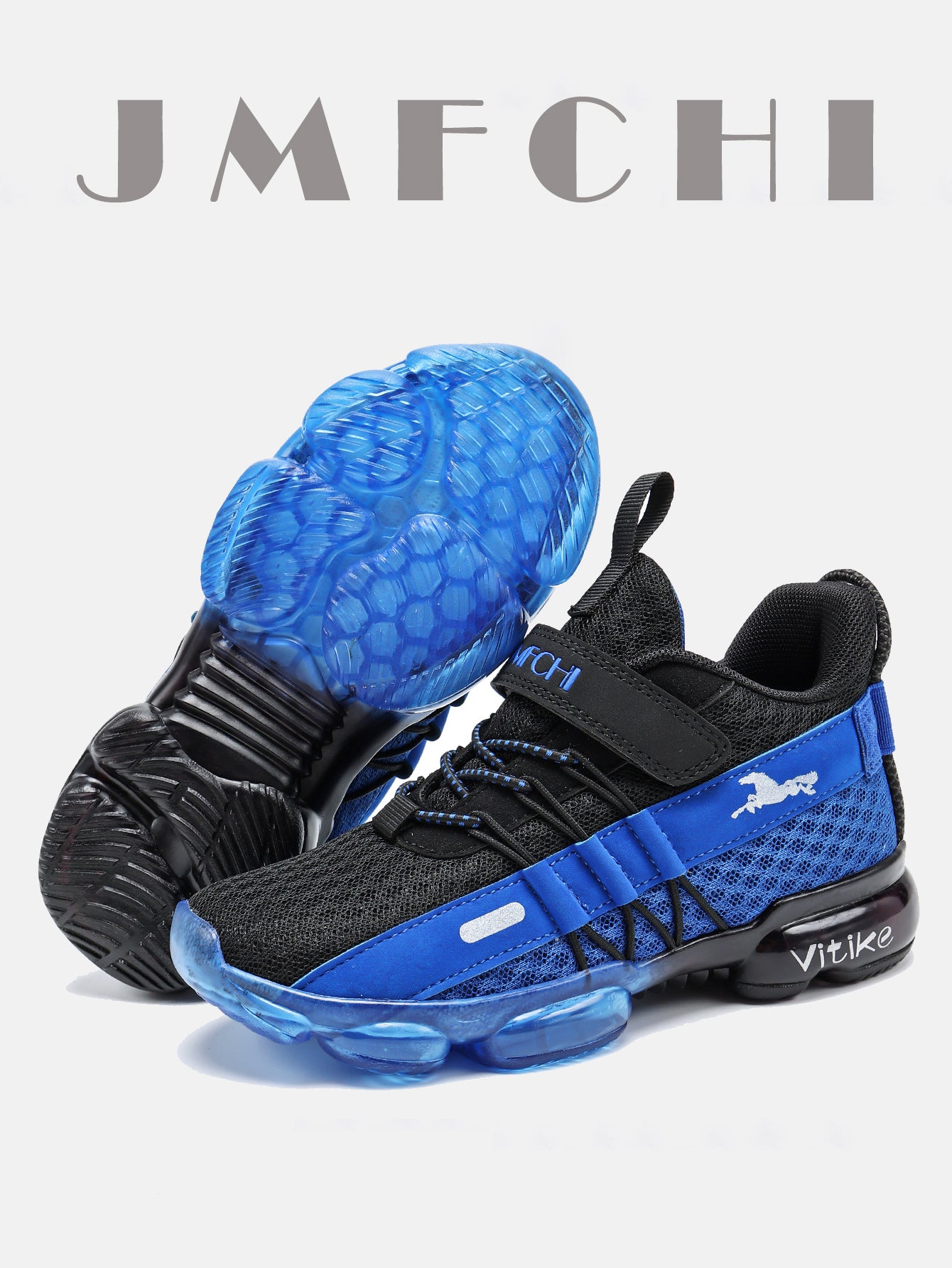FANGFIUP Children's shoes Spring and autumn 2023 New primary school net face children's shoes air cushion breathable net face children's shoes