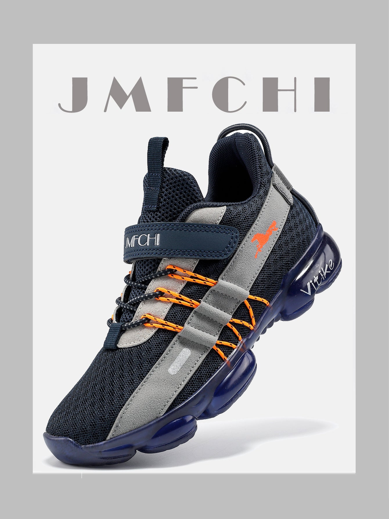 FANGFIUP  Boys' shoes Summer 2023 summer new mesh breathable big children's running shoes Air cushion soft soled children's sports shoes