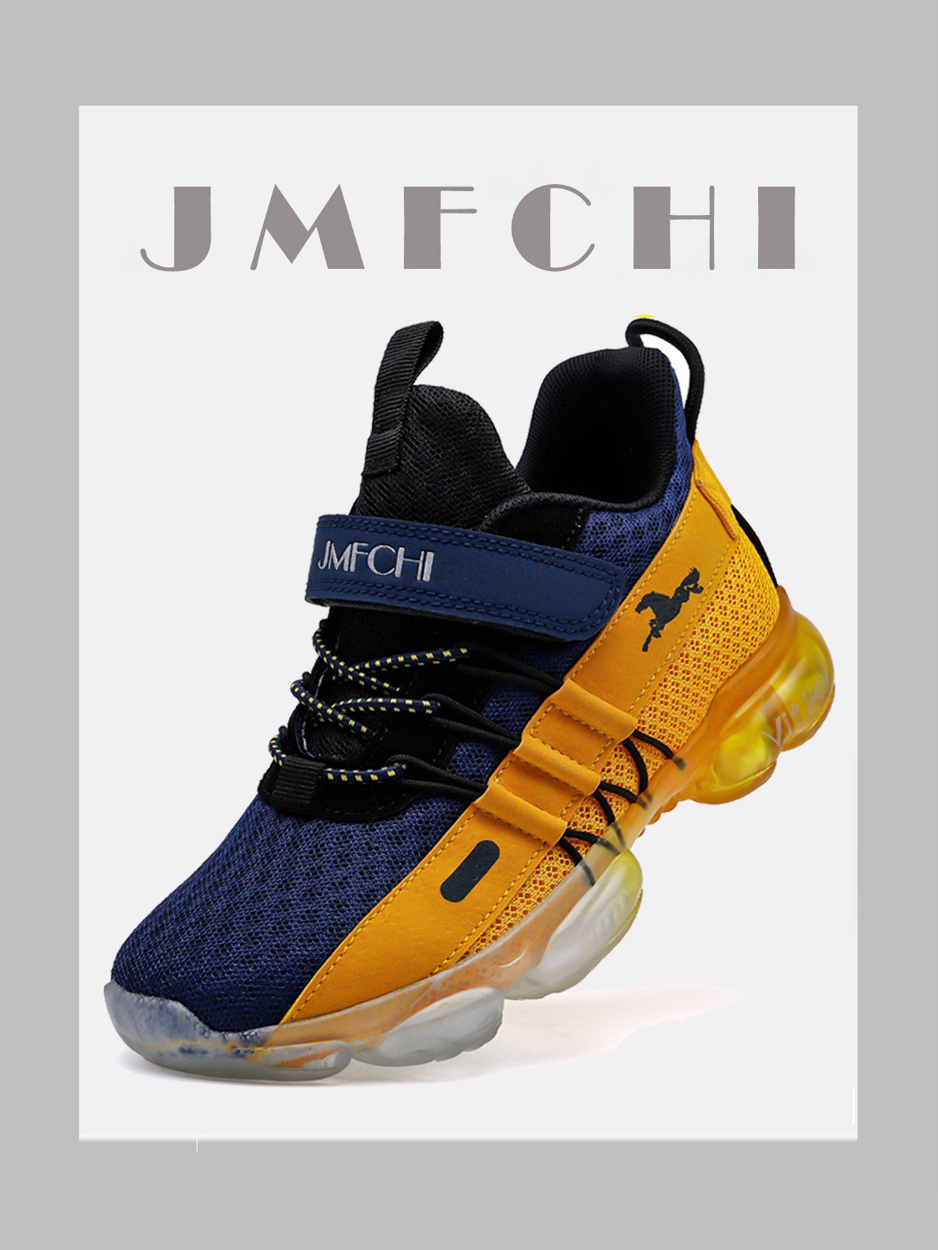FANGFIUP Boys' shoes  boys breathable lightweight big kids' mat running shoes children's sports shoes