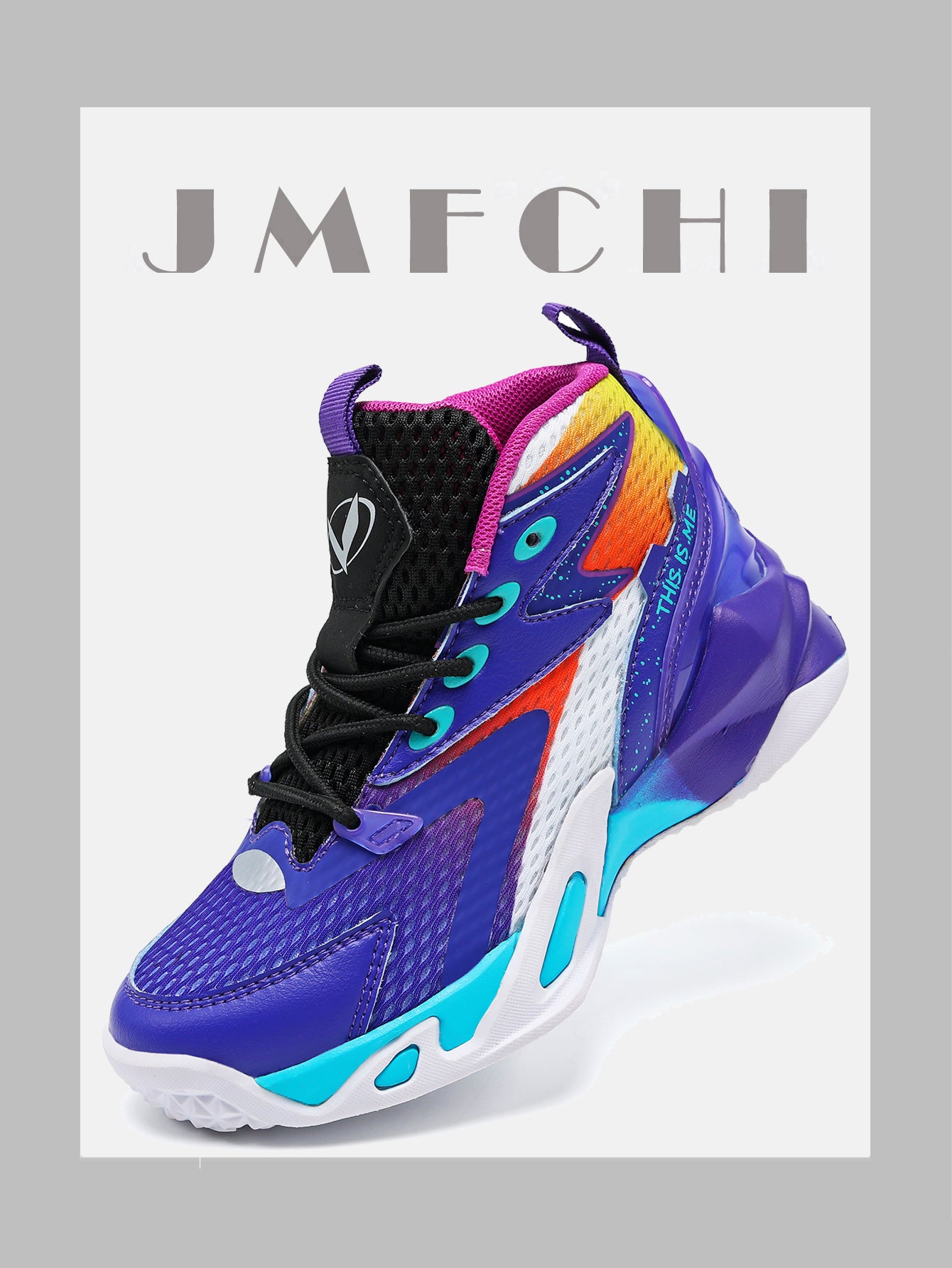 VT8132-Kids' basketball shoes Boys' summer netted breathable student training shoes