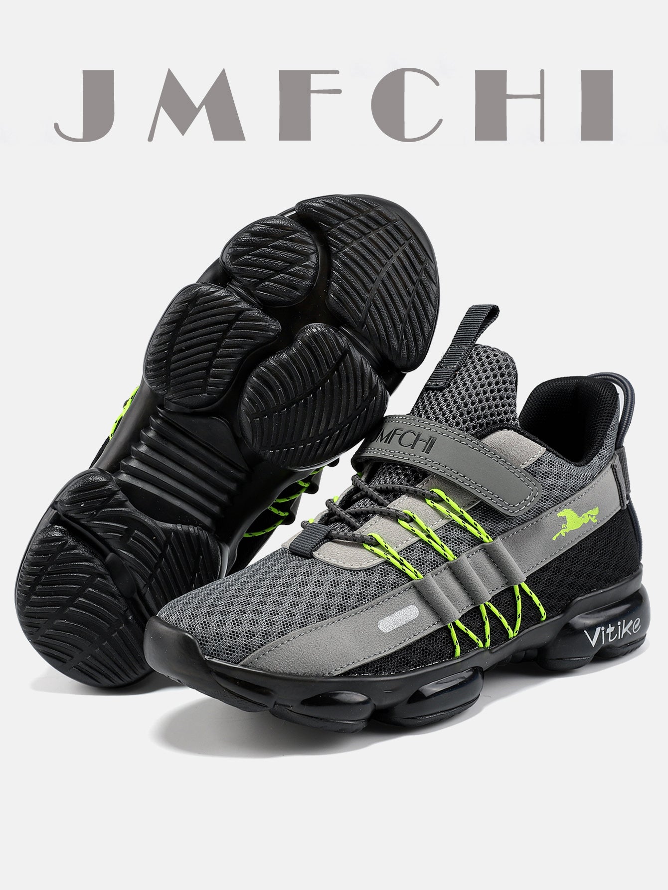 FANGFIUP  Boys' shoes Summer 2023 summer new mesh breathable big children's running shoes Air cushion soft soled children's sports shoes