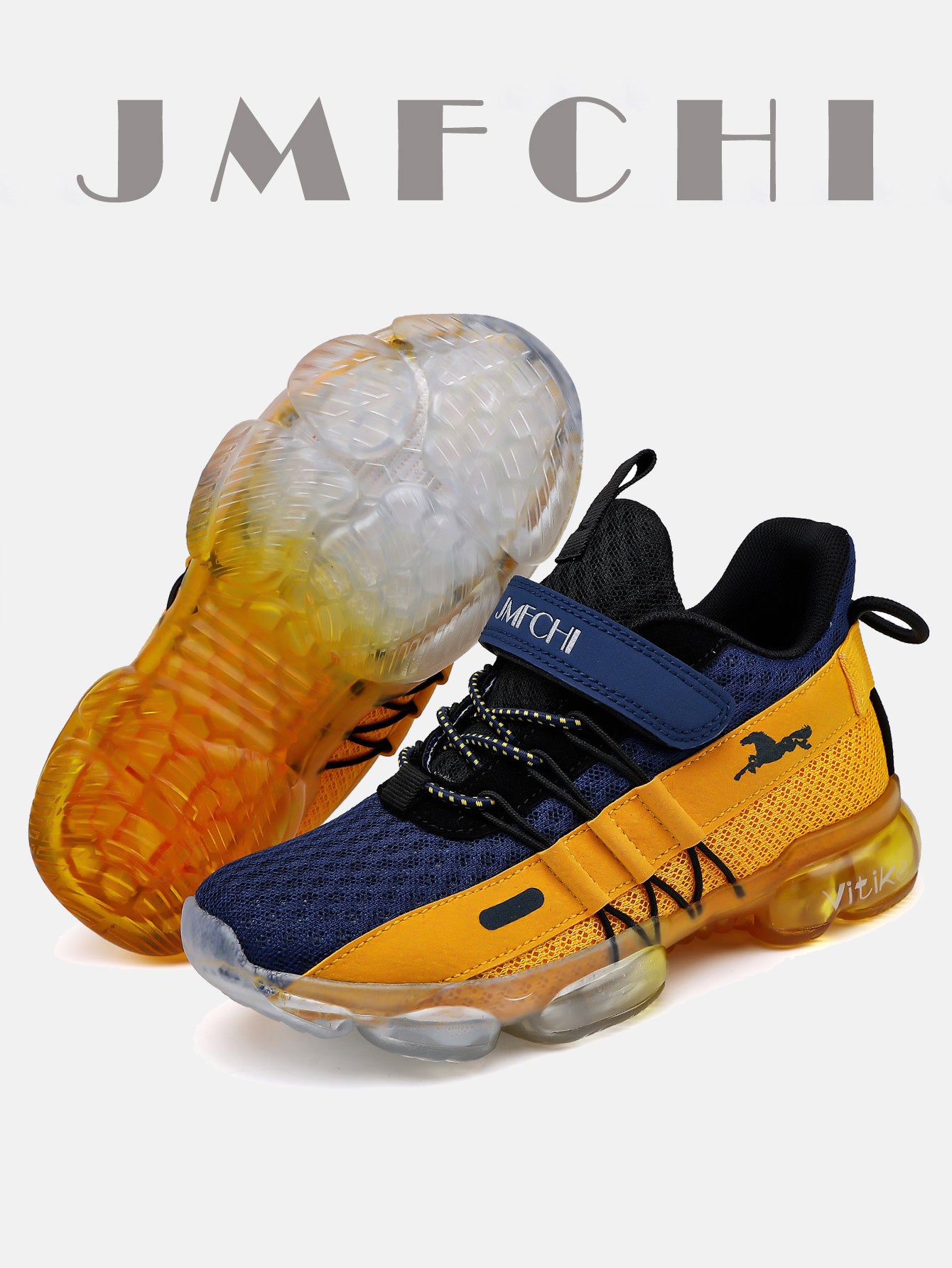 FANGFIUP Boys' shoes  boys breathable lightweight big kids' mat running shoes children's sports shoes
